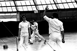 Cricket Legend Fred Trueman at the Evening Chronicle sponsored cricket coaching session Cricket Legend Fred Trueman at the Evening Chronicle sponsored cricket coaching session