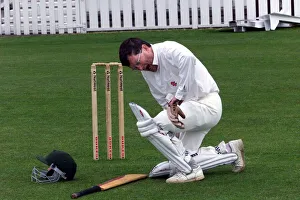 Cricket World Cup England 1999 Courtney Walsh the West Indian Fast Bowler faces Mirror Cricket World Cup England 1999 Courtney Walsh the West Indian Fast Bowler faces Mirror