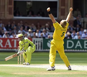 Cricket World Cup Final 1999 Australia v Pakistan June 1999 Shane Warne of Cricket World Cup Final 1999 Australia v Pakistan June 1999 Shane Warne of