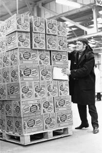 Crisps for Life! A warehouse worker at the Golden Wonder warehouse in Bothwell seen here Crisps for Life! A warehouse worker at the Golden Wonder warehouse in Bothwell seen here