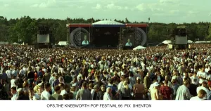 The crowd at the Oasis concert 1996 at Knebworth The crowd at the Oasis concert 1996 at Knebworth