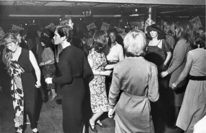 A crowded dance floor at Cagneys Night Club in Liverpool. Circa February 1980 A crowded dance floor at Cagneys Night Club in Liverpool. Circa February 1980
