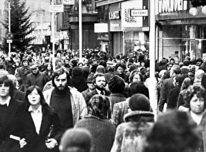 The crowds out for the first shopping day after Christmas The crowds out for the first shopping day after Christmas
