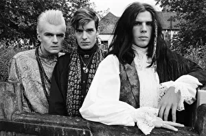 The Cult, including Ian Astbury (right). 23rd July 1985 The Cult, including Ian Astbury (right). 23rd July 1985