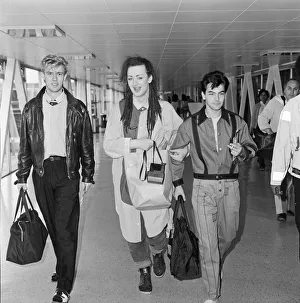 Culture Club leave Heathrow Airport, London for New York and an 8 day promotion visit Culture Club leave Heathrow Airport, London for New York and an 8 day promotion visit