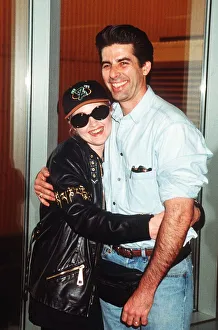 Cyndi Lauper Singer Actress holds on to her husband after arriving at Heathrow Airport Cyndi Lauper Singer Actress holds on to her husband after arriving at Heathrow Airport