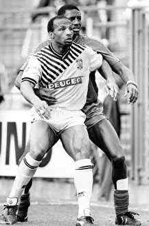 Cyrille Regis and John Fashanu. 21st April 1990 Cyrille Regis and John Fashanu. 21st April 1990