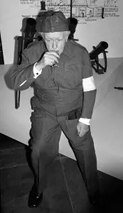 Dads Army actor Arnold Ridley who plays Private Godfrey in the popular wartime comedy Dads Army actor Arnold Ridley who plays Private Godfrey in the popular wartime comedy