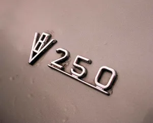 DAIMLER V8 KENNETH MCFADDEN February 1998 Detail of badge 250 DAIMLER V8 KENNETH MCFADDEN February 1998 Detail of badge 250