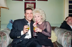 Dale Winton and Barbara Windsor share a nice moment at Dale's birthday party Dale Winton and Barbara Windsor share a nice moment at Dale's birthday party