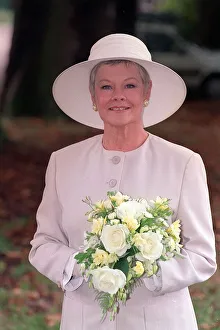 Dame Judi Dench September 1993 Pictured during Wedding Scene of As Time Goes By TV Dame Judi Dench September 1993 Pictured during Wedding Scene of As Time Goes By TV