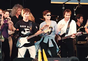 Damon Hill & Georgie Hill & Chris De Burgh 15 July 1997 Damon Hill Motor Racing And Wife Damon Hill & Georgie Hill & Chris De Burgh 15 July 1997 Damon Hill Motor Racing And Wife