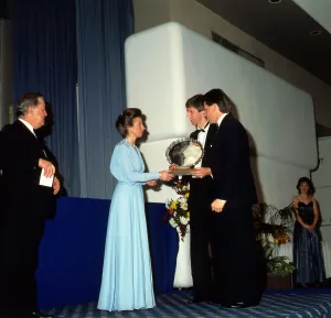 Dan Travers receives award from Princess Anne January 1987 Dan Travers receives award from Princess Anne January 1987