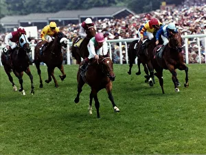 Danehill wins with jockey Willie Carson from Nabeel Dancer (right Danehill wins with jockey Willie Carson from Nabeel Dancer (right