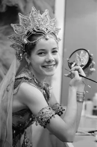 Darcey Bussell, aged 20 years old, prepares for her leading role in La Bayadere at Darcey Bussell, aged 20 years old, prepares for her leading role in La Bayadere at