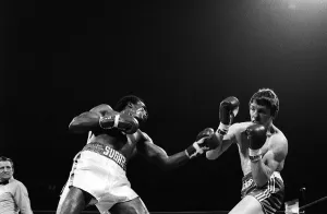 Dave Boy Green v Sugar Ray Leonard - Apr 1980 Dave Boy' Dave Boy Green v Sugar Ray Leonard - Apr 1980 Dave Boy'