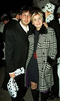 David Baddiel with girlfriend at the film premiere of 101 Dalmatians David Baddiel with girlfriend at the film premiere of 101 Dalmatians