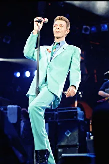 David Bowie performing at The Freddie Mercury Tribute Concert for Aids Awareness David Bowie performing at The Freddie Mercury Tribute Concert for Aids Awareness
