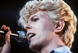 David Bowie Pop Singer performing at Milton Keynes Bowl in 1983 David Bowie Pop Singer performing at Milton Keynes Bowl in 1983