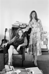 David Bowie and wife Angie, at home, Haddon Hall, at Beckenham, Kent, 20th April 1971 David Bowie and wife Angie, at home, Haddon Hall, at Beckenham, Kent, 20th April 1971