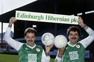 David Duff & Jim Gray Hibs directors October 1988 David Duff & Jim Gray Hibs directors October 1988