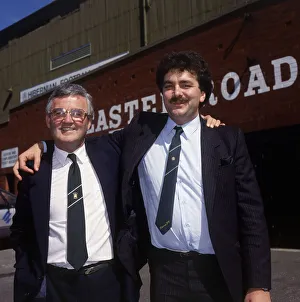David Duff & Kenny Waugh outside Easter Road August 1987 David Duff & Kenny Waugh outside Easter Road August 1987