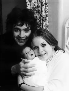 David Essex with his wife Maureen and new born daughter Verity - December 1971 At David Essex with his wife Maureen and new born daughter Verity - December 1971 At