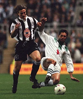 David Ginola in action for Newcastle United during their 4-0 victory over Ferencvaros in David Ginola in action for Newcastle United during their 4-0 victory over Ferencvaros in