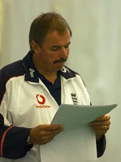 David Graveny at the indoor nets at Lords August 1999 as England train for the 4th David Graveny at the indoor nets at Lords August 1999 as England train for the 4th