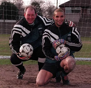 David James the Liverpool keeper with goalkeeping coach Joe Corrigan David James the Liverpool keeper with goalkeeping coach Joe Corrigan