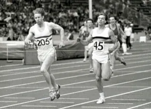 david Jenkins left storms over to a 400 metre win over his old rival Fons Brijdenbach david Jenkins left storms over to a 400 metre win over his old rival Fons Brijdenbach