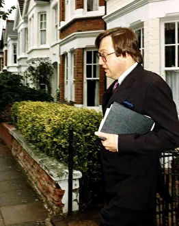 David Mellor Conservative MP looks worried as he leaves his Putney home David Mellor Conservative MP looks worried as he leaves his Putney home