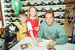 David Platt, Arsenal Football Player, opens Just Trainers shop in Reading, 7th April 1997 David Platt, Arsenal Football Player, opens Just Trainers shop in Reading, 7th April 1997