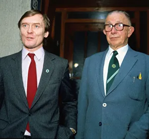 Davie Hay new Manager of Celtic Football Club with Chairman Desmond White July 1983 *** Davie Hay new Manager of Celtic Football Club with Chairman Desmond White July 1983 ***