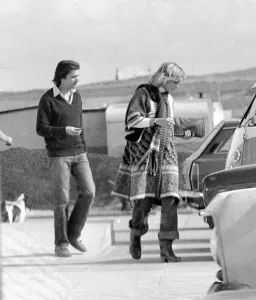 Davina Sheffield Friend of Prince Charles with unnamed man September 1976 Davina Sheffield Friend of Prince Charles with unnamed man September 1976