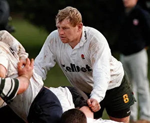 Dean Richards training with the England Rugby Union team at Bisham Abbey *** Local Dean Richards training with the England Rugby Union team at Bisham Abbey *** Local