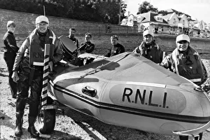 The dediocation ceremony of the lifeboat John Cresswell at Penarth. 16th August 1989 The dediocation ceremony of the lifeboat John Cresswell at Penarth. 16th August 1989