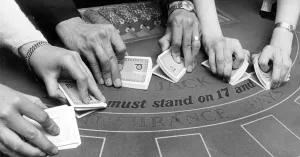 A deft twist, and the cards are smoothly shuffled, but it takes a lot of practice to work A deft twist, and the cards are smoothly shuffled, but it takes a lot of practice to work