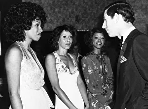 The Three Degrees meet Prince Charles after charity show at a Country Club in Eastbourne The Three Degrees meet Prince Charles after charity show at a Country Club in Eastbourne