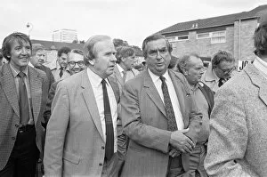 Images Dated 19th September 1981: Denis Healy Labour Party Deputy Leader (Centre), Dennis Skinner (left