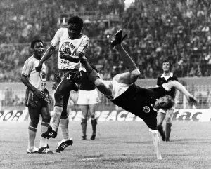 Denis Law in action for Scotland against Zaire 1974 World Cup Denis Law in action for Scotland against Zaire 1974 World Cup