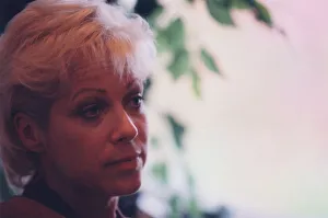 Denise Welch during an interview 15 November 1997 circa Denise Welch during an interview 15 November 1997 circa