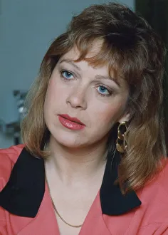 Denise Welch pictured at home 1 August 1993 circa Denise Welch pictured at home 1 August 1993 circa
