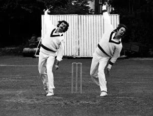 Dennis Lillee (left) and Jeff Thomson. Australian Cricket players bowlers pictured during Dennis Lillee (left) and Jeff Thomson. Australian Cricket players bowlers pictured during