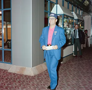 The departure of Elton John to New York on Concorde. London Heathrow Airport The departure of Elton John to New York on Concorde. London Heathrow Airport