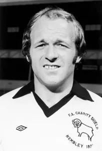 Derby County footballer Archie Gemmill at pre-season photocall. August 1975 Derby County footballer Archie Gemmill at pre-season photocall. August 1975