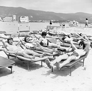 Derby County players relax in Majorca as they celebrate their League Titile win Derby County players relax in Majorca as they celebrate their League Titile win
