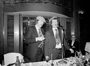 Derek Jameson (right), journalist and broadcaster. Seen here at a Daily Mirror luncheon Derek Jameson (right), journalist and broadcaster. Seen here at a Daily Mirror luncheon