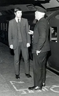 Derek Johnstone 1970 at copland road subway station 1970 Rangers football Derek Johnstone 1970 at copland road subway station 1970 Rangers football