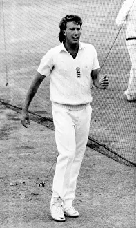Derek Pringle, England Cricket. July 1984 P006237 Derek Pringle, England Cricket. July 1984 P006237